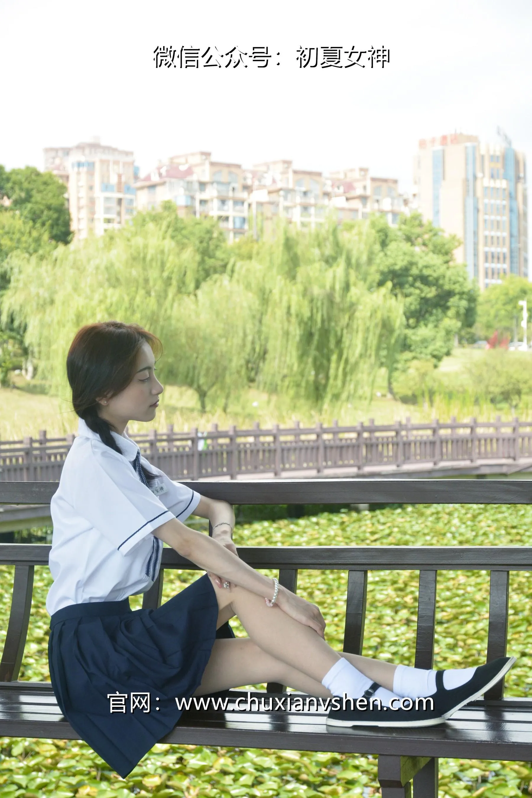 初夏女神 NO.027 柒柒 职高校服 [140P]插图7